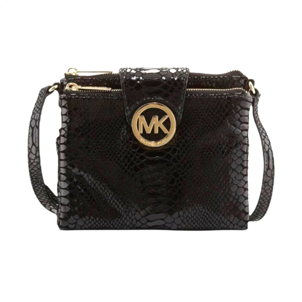 Michael Michael Kors Fulton Python-Embossed Cross… - image 2
